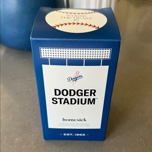 Homesick Dodger Stadium Blue Candle